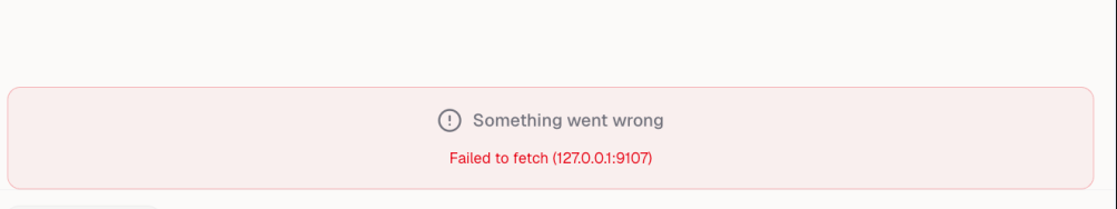Failed to fetch 错误